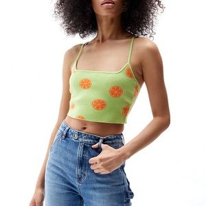 PacSun: Basic Back Tie Tank Top: Oranges